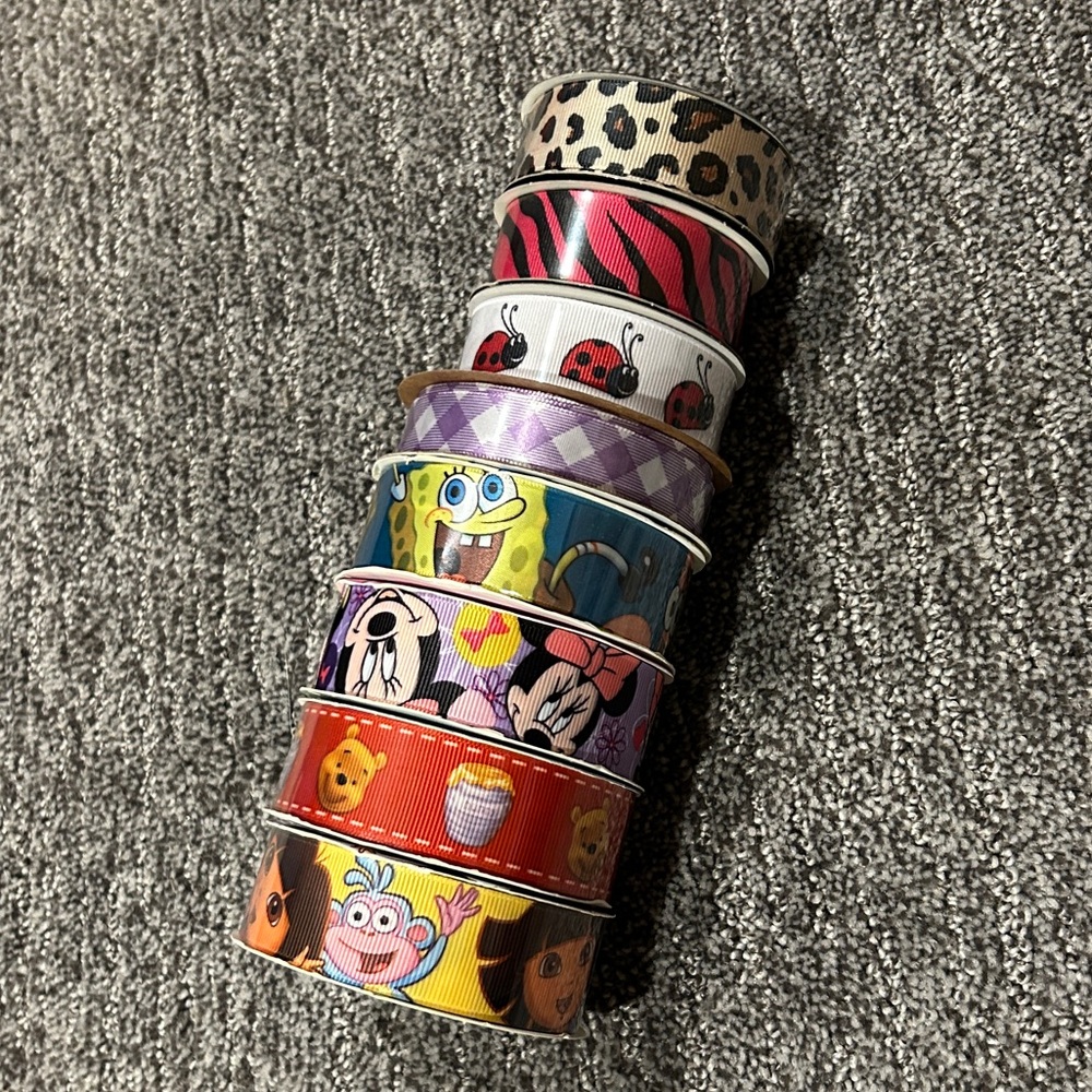 Grosgrain Ribbon - 8 rolls, Brand New